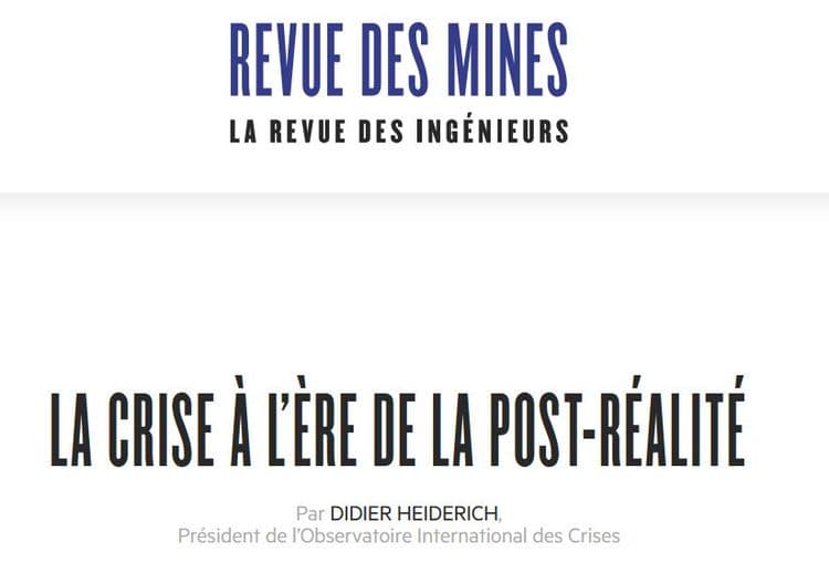 Article sur la post-réalité