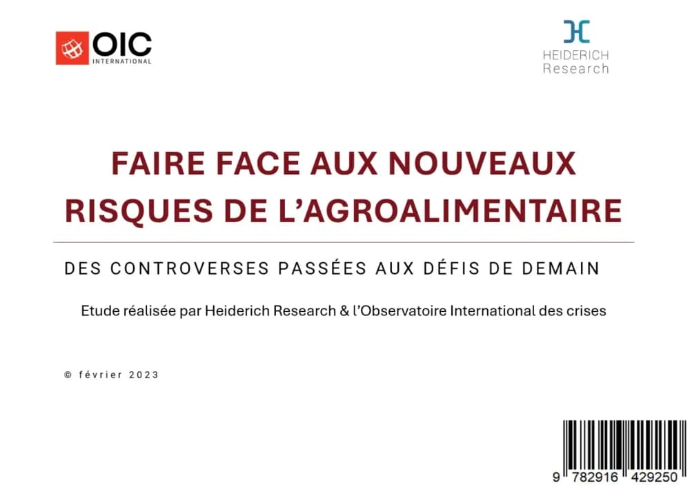 Étude des nouveaux risques agroalimentaires